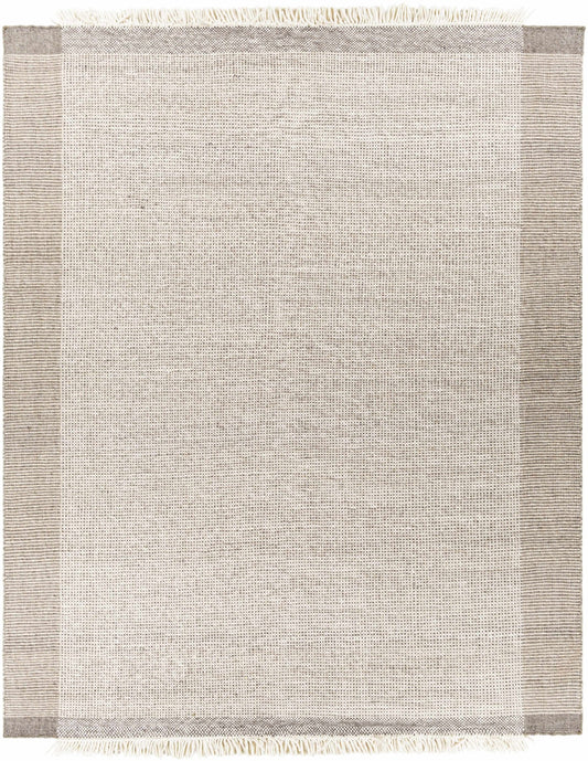 Joelle Beige Grid Wool Rug - Quahog Bay Bedding