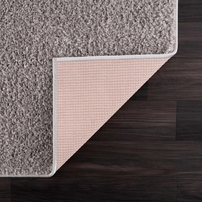 Judy Solid Gray Washable Shag Rug - Quahog Bay Bedding