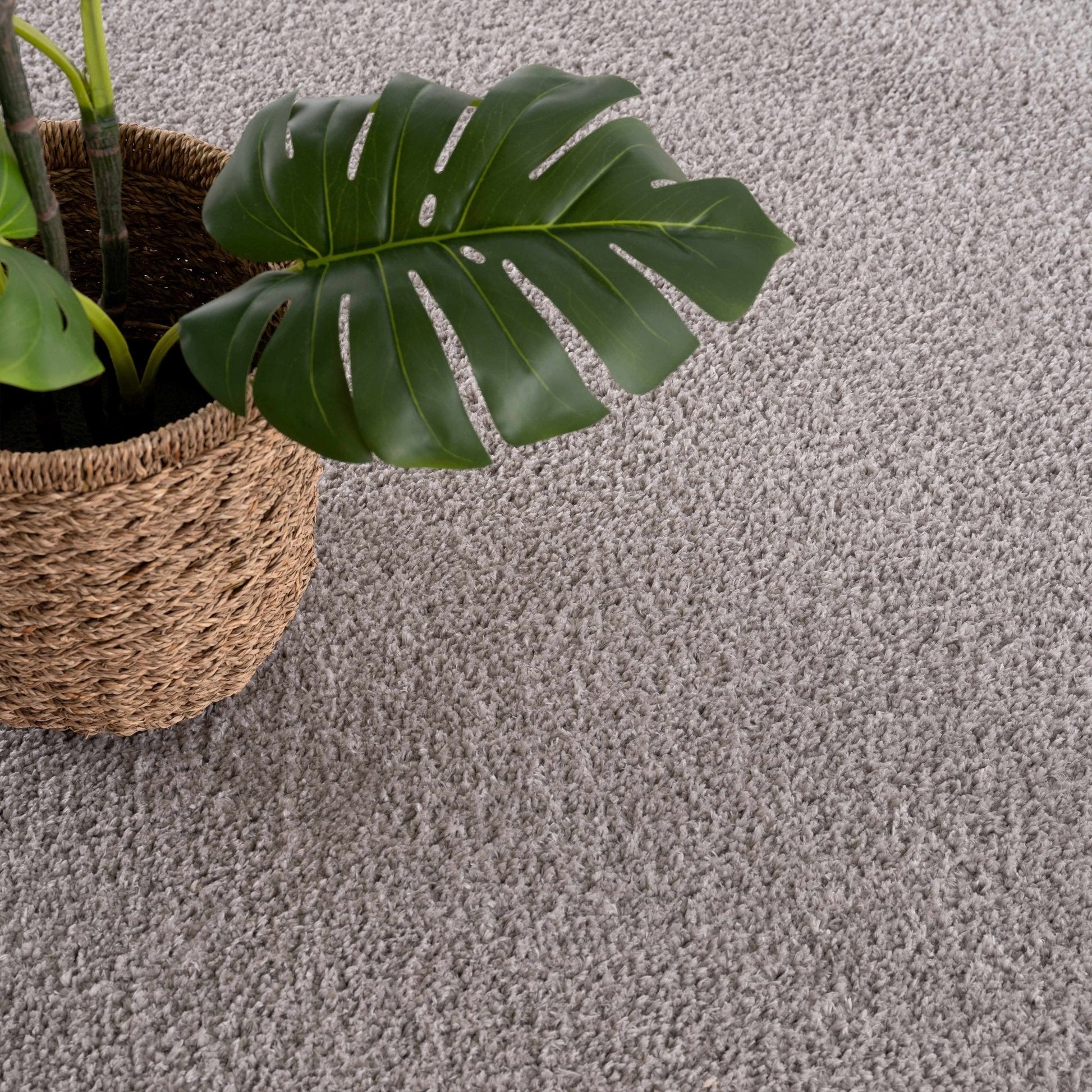 Judy Solid Gray Washable Shag Rug - Quahog Bay Bedding