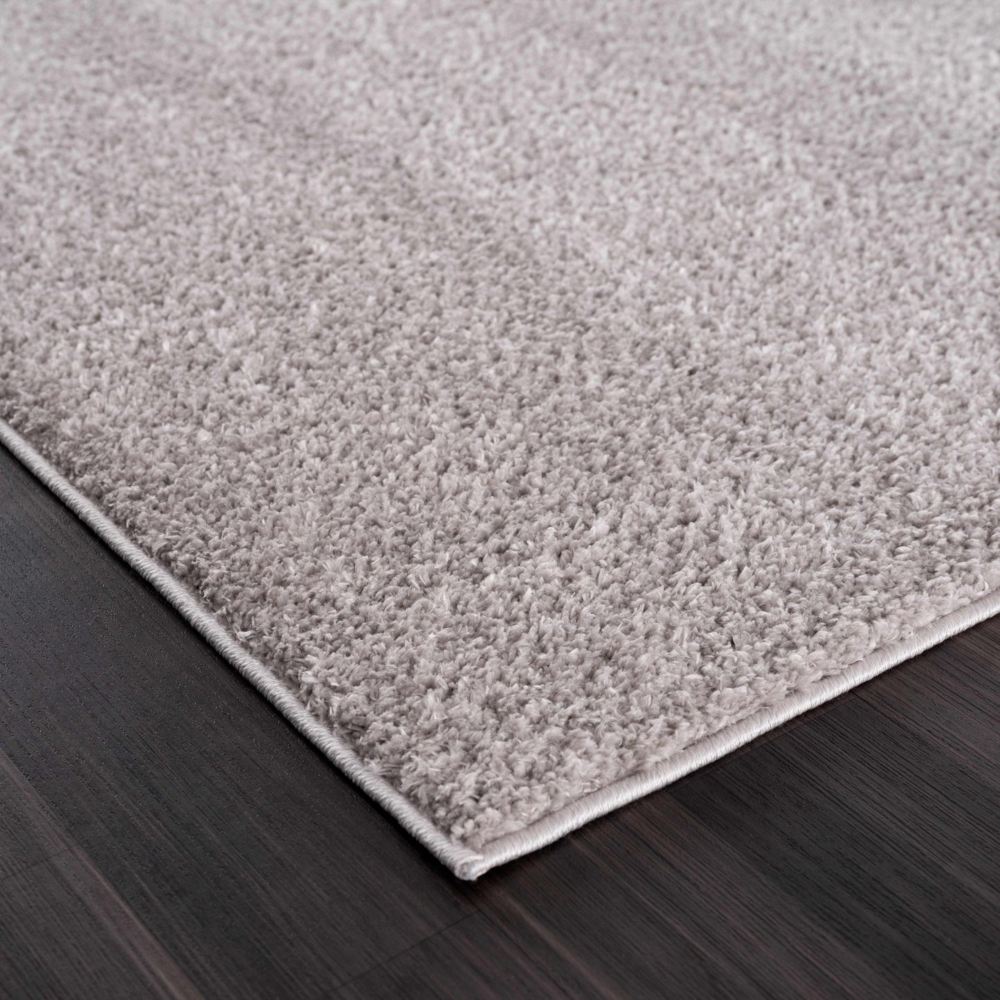 Judy Solid Gray Washable Shag Rug - Quahog Bay Bedding