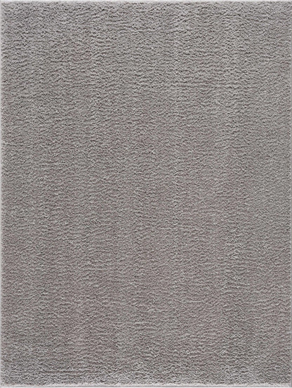 Judy Solid Gray Washable Shag Rug - Quahog Bay Bedding
