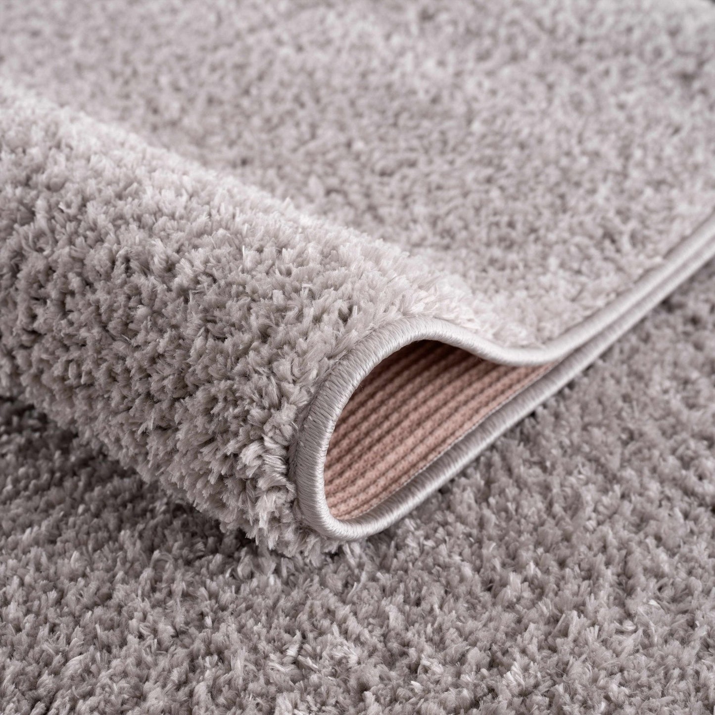 Judy Solid Gray Washable Shag Rug - Quahog Bay Bedding