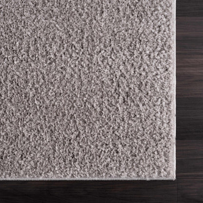 Judy Solid Gray Washable Shag Rug - Quahog Bay Bedding