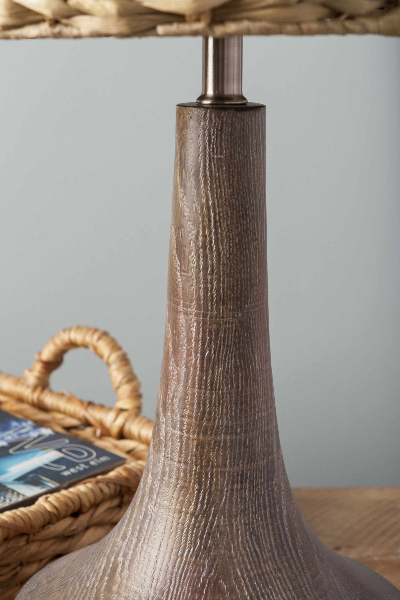Kabankalan Seagrass Resin Table Lamp - Quahog Bay Bedding