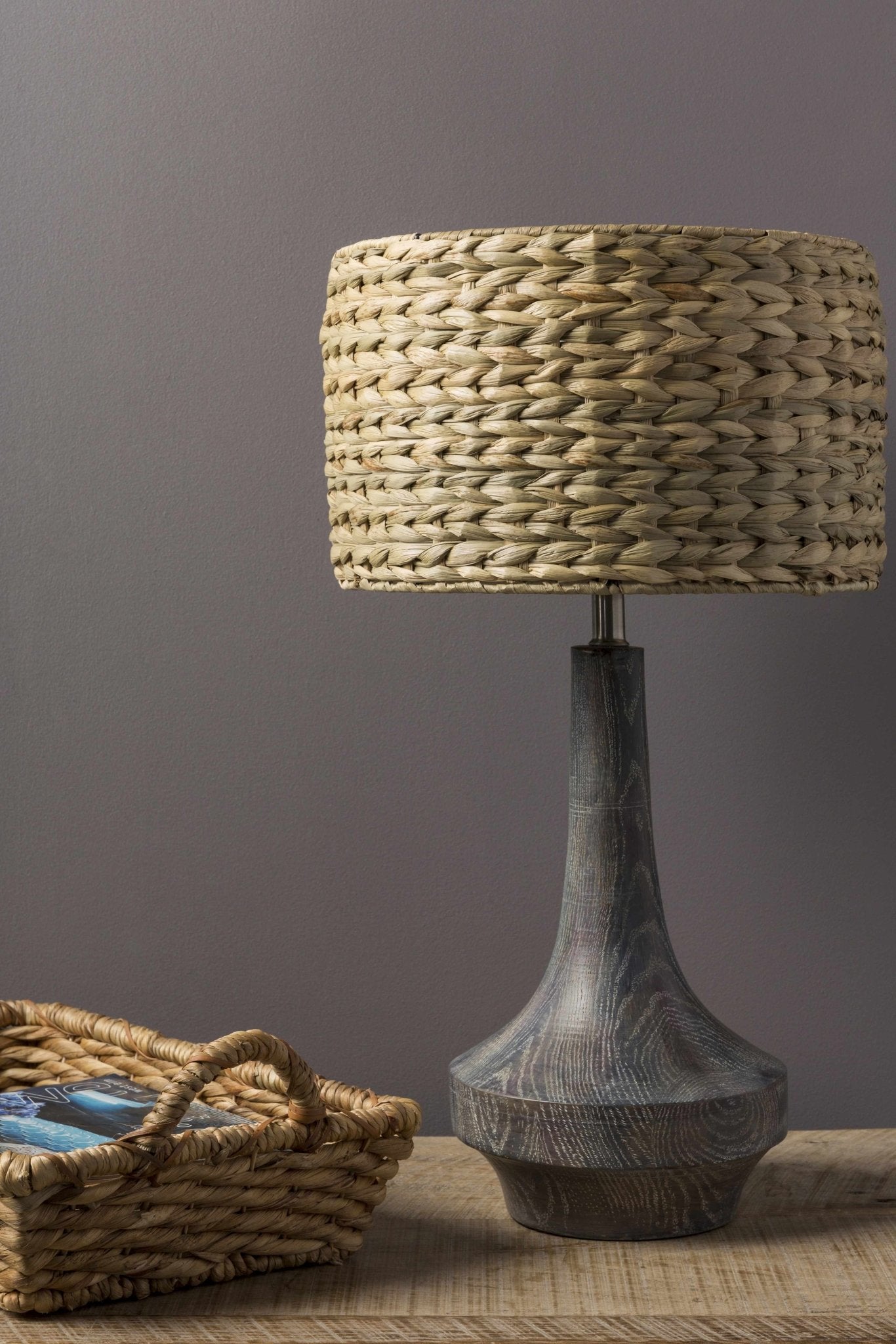 Kabankalan Seagrass Resin Table Lamp - Quahog Bay Bedding