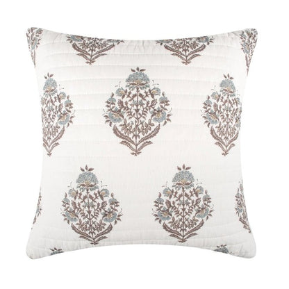 Kamira Spa Quilted Pillow - Floral Accent Pillows - Quahog Bay Bedding
