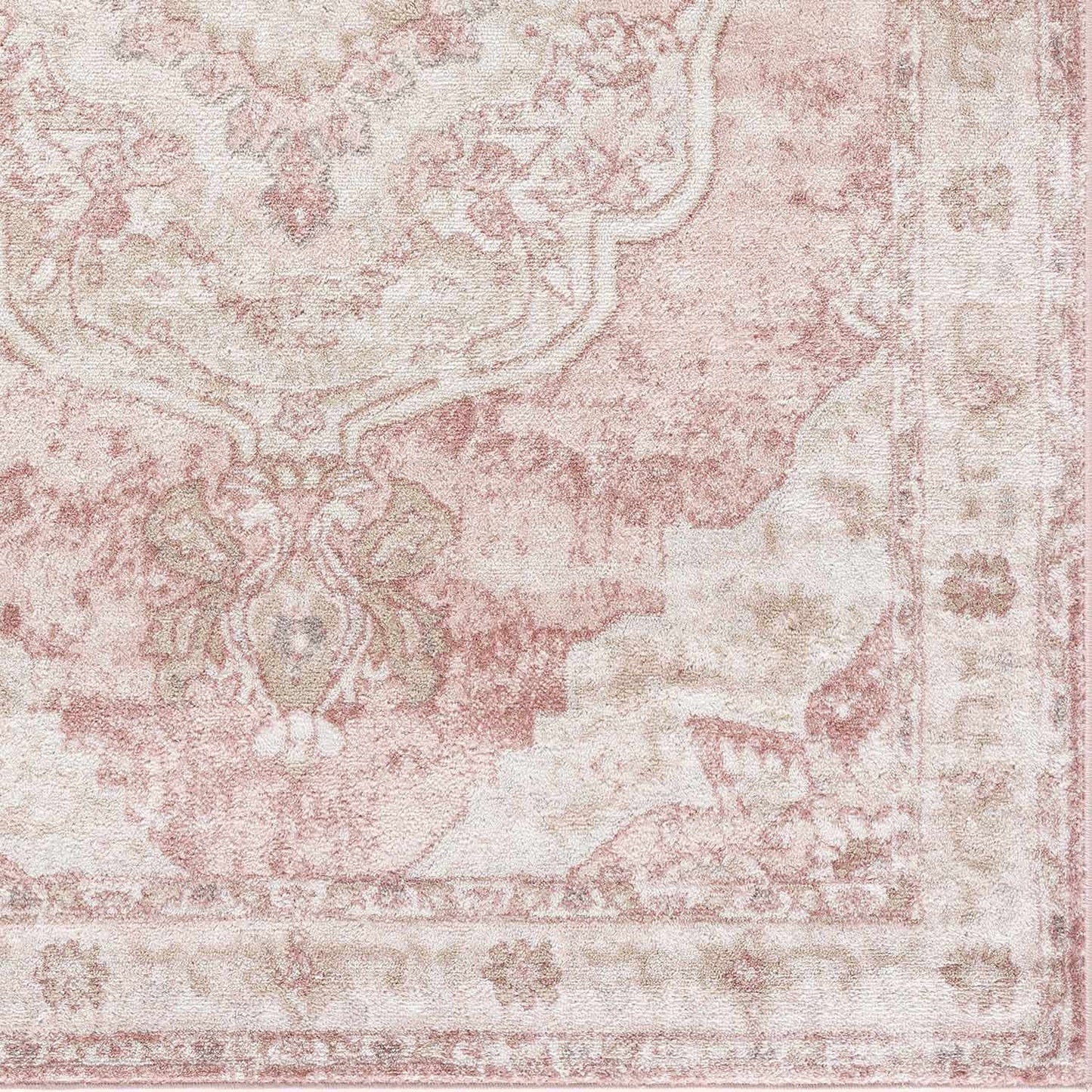 Kandos Blush & Light Pink Area Rug - Quahog Bay Bedding