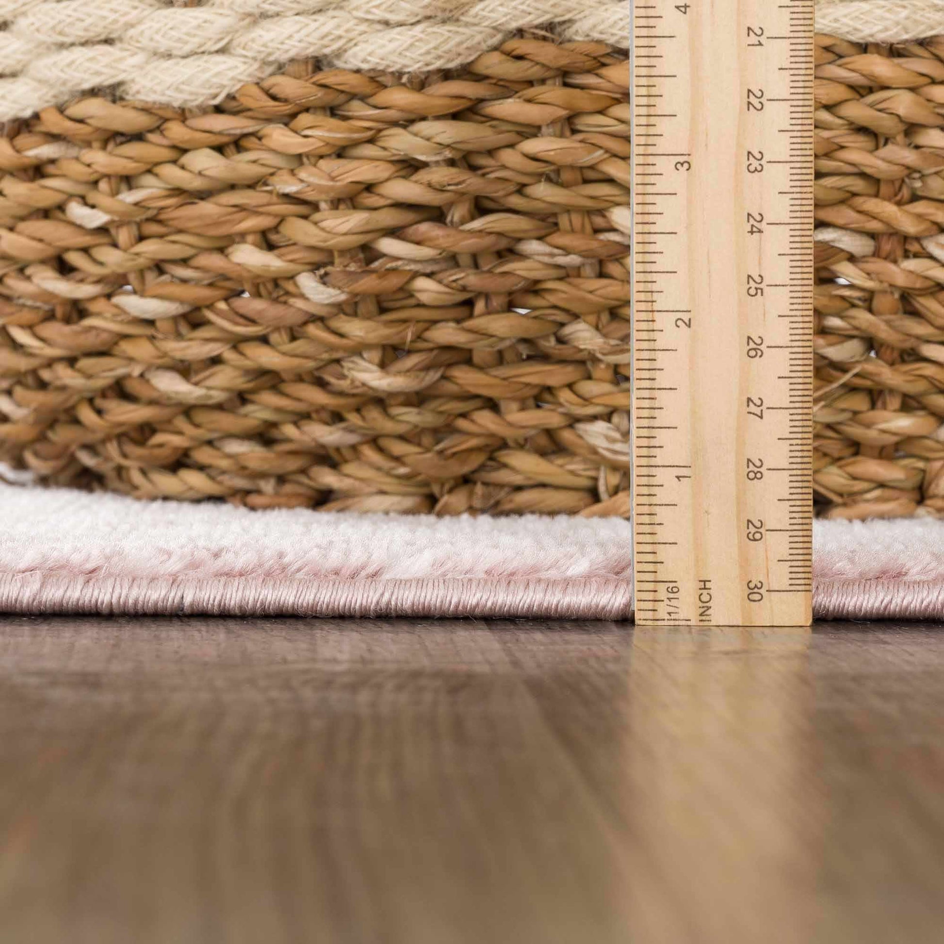 Kandos Blush & Light Pink Area Rug - Quahog Bay Bedding