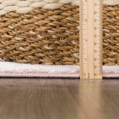 Kandos Blush & Light Pink Area Rug - Quahog Bay Bedding