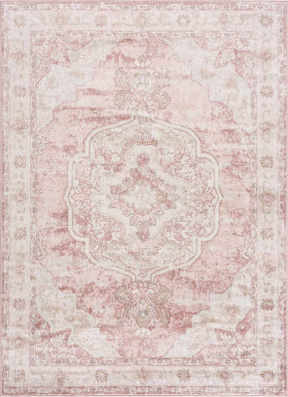 Kandos Blush & Light Pink Area Rug - Quahog Bay Bedding