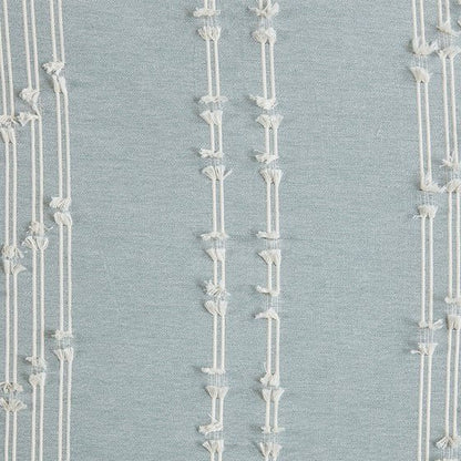 Kara Cotton Jacquard Aqua Coastal 3PC Duvet Cover Set - Quahog Bay Bedding