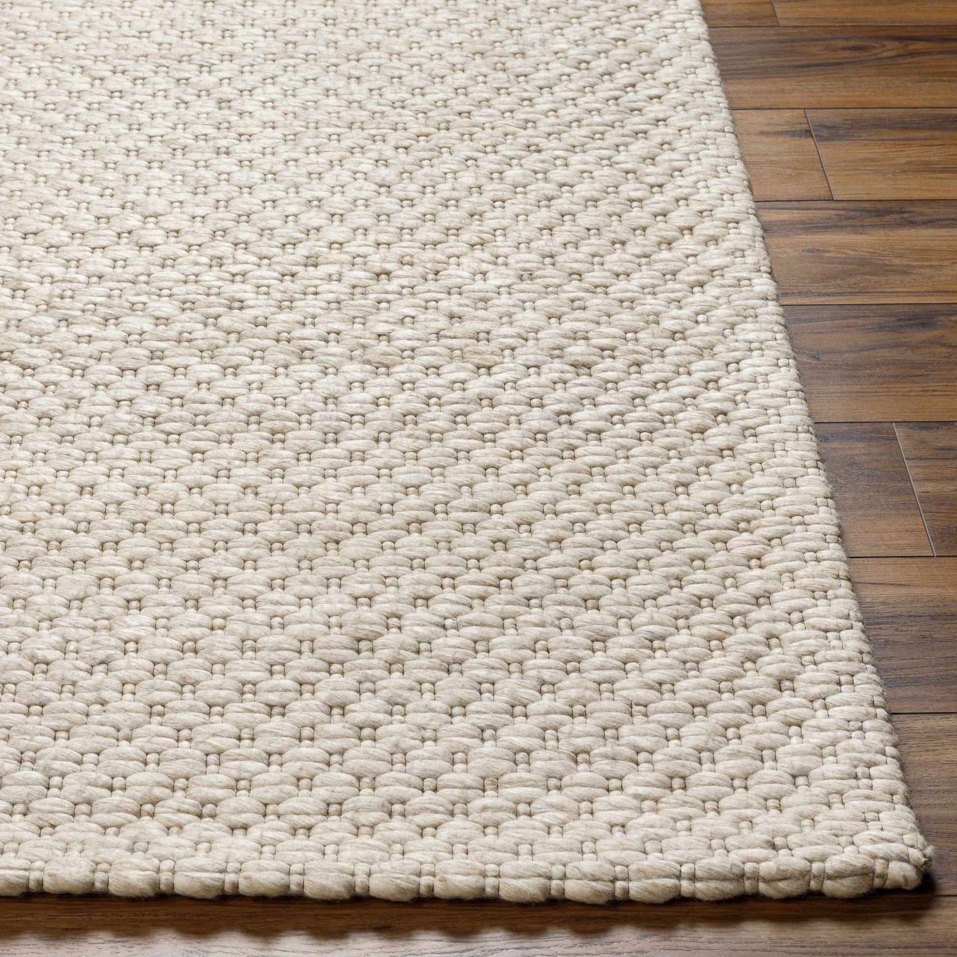 Kassa Beige Hand Woven Area Rug - Quahog Bay Bedding