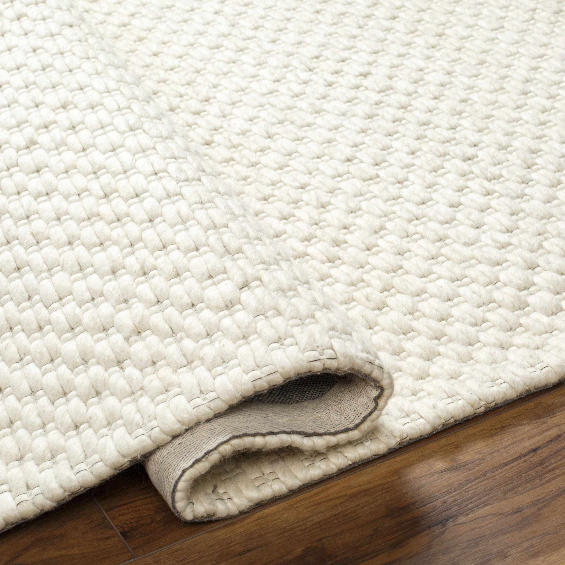 Kassa Cream Hand Woven Area Rug - Quahog Bay Bedding