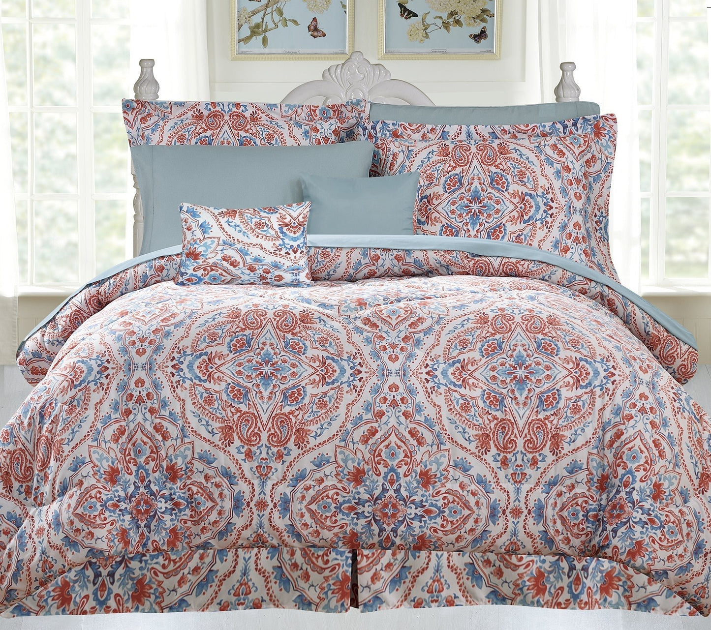 Kathy Ireland 10 Piece Bed in a Bag Set - Quahog Bay Bedding