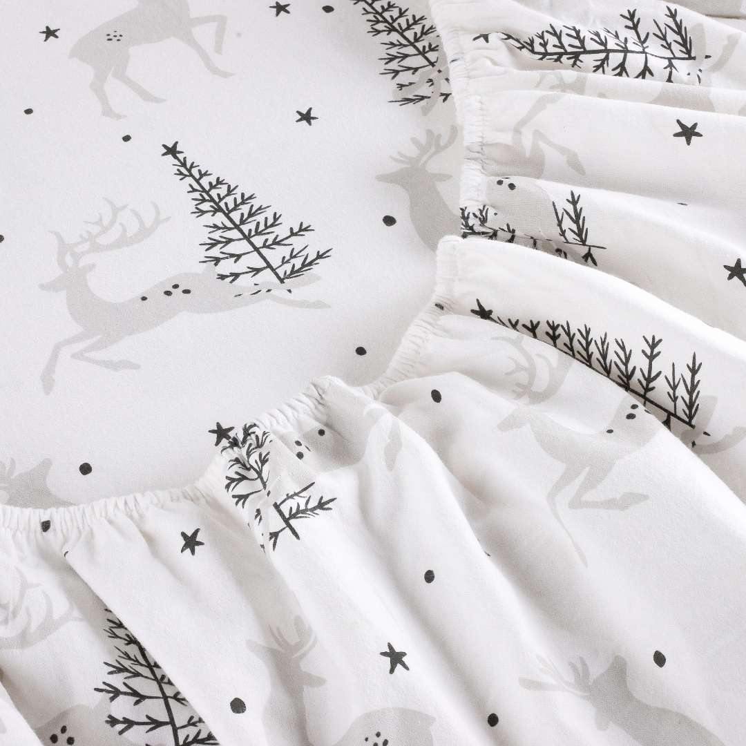 Kathy Ireland 100% Turkish Cotton Flannel Sheet Set - Quahog Bay Bedding
