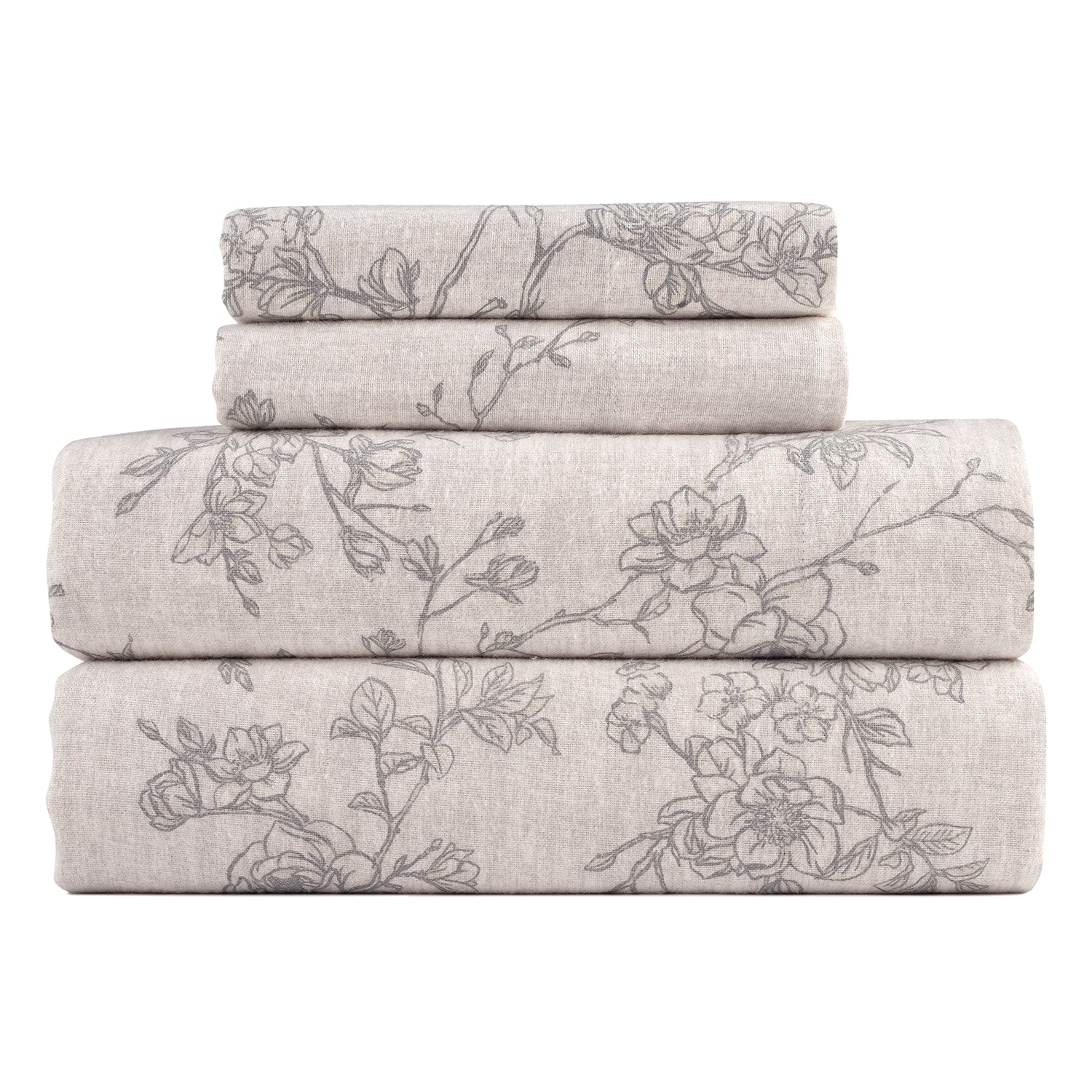 Kathy Ireland 100% Turkish Cotton Flannel Sheet Set - Quahog Bay Bedding
