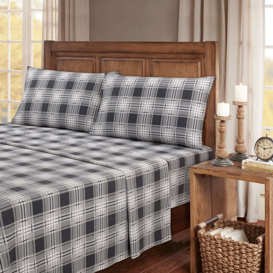 Kathy Ireland 100% Turkish Cotton Flannel Sheet Set - Quahog Bay Bedding