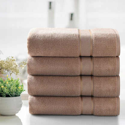 Kathy Ireland 2 Piece Zero Twist Cotton Plush Bath Sheet Set - Quahog Bay Bedding
