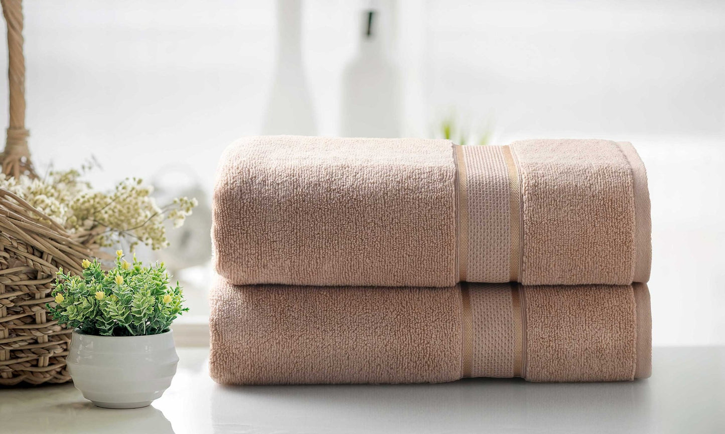 Kathy Ireland 2 Piece Zero Twist Cotton Plush Bath Sheet Set - Quahog Bay Bedding