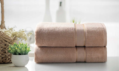 Kathy Ireland 2 Piece Zero Twist Cotton Plush Bath Sheet Set - Quahog Bay Bedding
