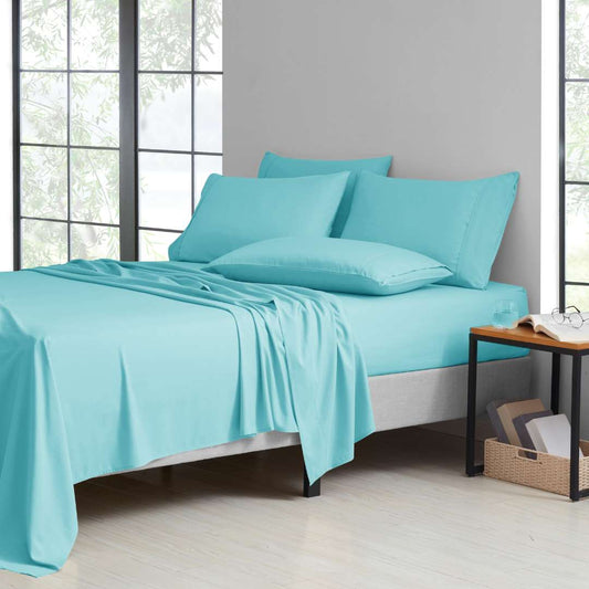 Kathy Ireland 2000 Thread Count Cotton 6 Pc Sheet Set - Quahog Bay Bedding