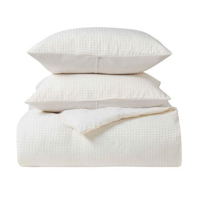 Kathy Ireland 3 - Piece Waffle Down Alternative Comforter Set - Quahog Bay Bedding