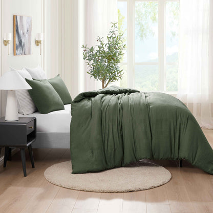 Kathy Ireland 3 - Piece Waffle Down Alternative Comforter Set - Quahog Bay Bedding