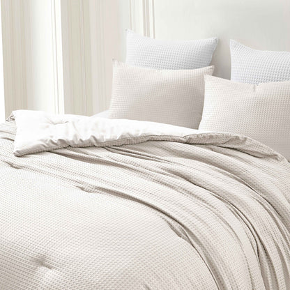 Kathy Ireland 3 - Piece Waffle Down Alternative Comforter Set - Quahog Bay Bedding
