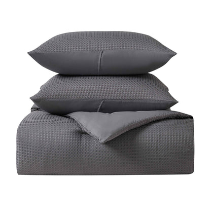 Kathy Ireland 3 - Piece Waffle Down Alternative Comforter Set - Quahog Bay Bedding