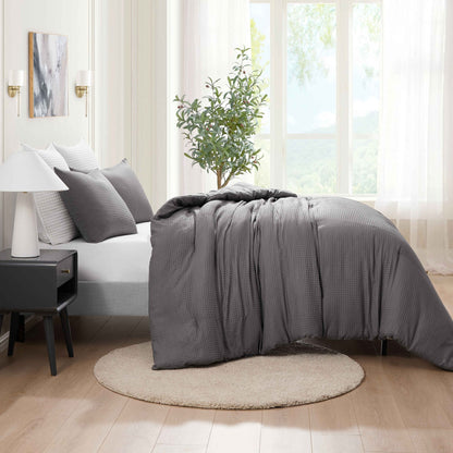Kathy Ireland 3 - Piece Waffle Down Alternative Comforter Set - Quahog Bay Bedding