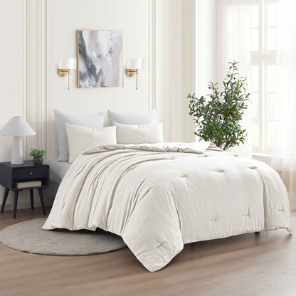 Kathy Ireland 3 - Piece Waffle Down Alternative Comforter Set - Quahog Bay Bedding