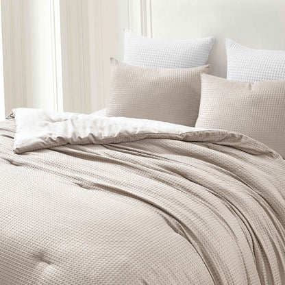 Kathy Ireland 3 - Piece Waffle Down Alternative Comforter Set - Quahog Bay Bedding