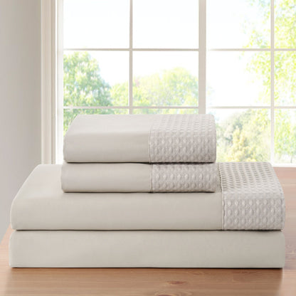 Kathy Ireland 4 Piece Waffle Hem Sheet Set - Quahog Bay Bedding