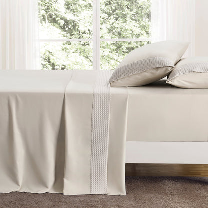 Kathy Ireland 4 Piece Waffle Hem Sheet Set - Quahog Bay Bedding