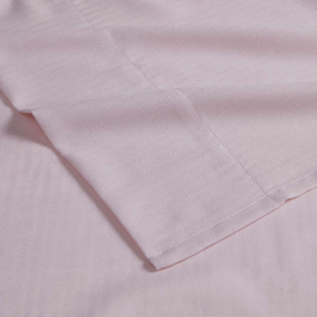 Kathy Ireland Herringbone Twill 4 Piece Cotton Rich Sheet Set - Quahog Bay Bedding