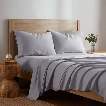 Kathy Ireland Herringbone Twill 4 Piece Cotton Rich Sheet Set - Quahog Bay Bedding