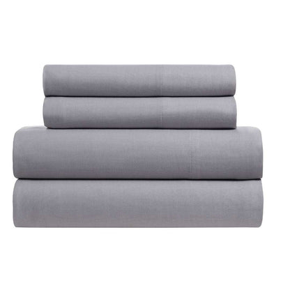 Kathy Ireland Herringbone Twill 4 Piece Cotton Rich Sheet Set - Quahog Bay Bedding