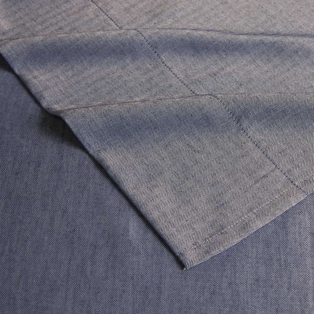 Kathy Ireland Herringbone Twill 4 Piece Cotton Rich Sheet Set - Quahog Bay Bedding