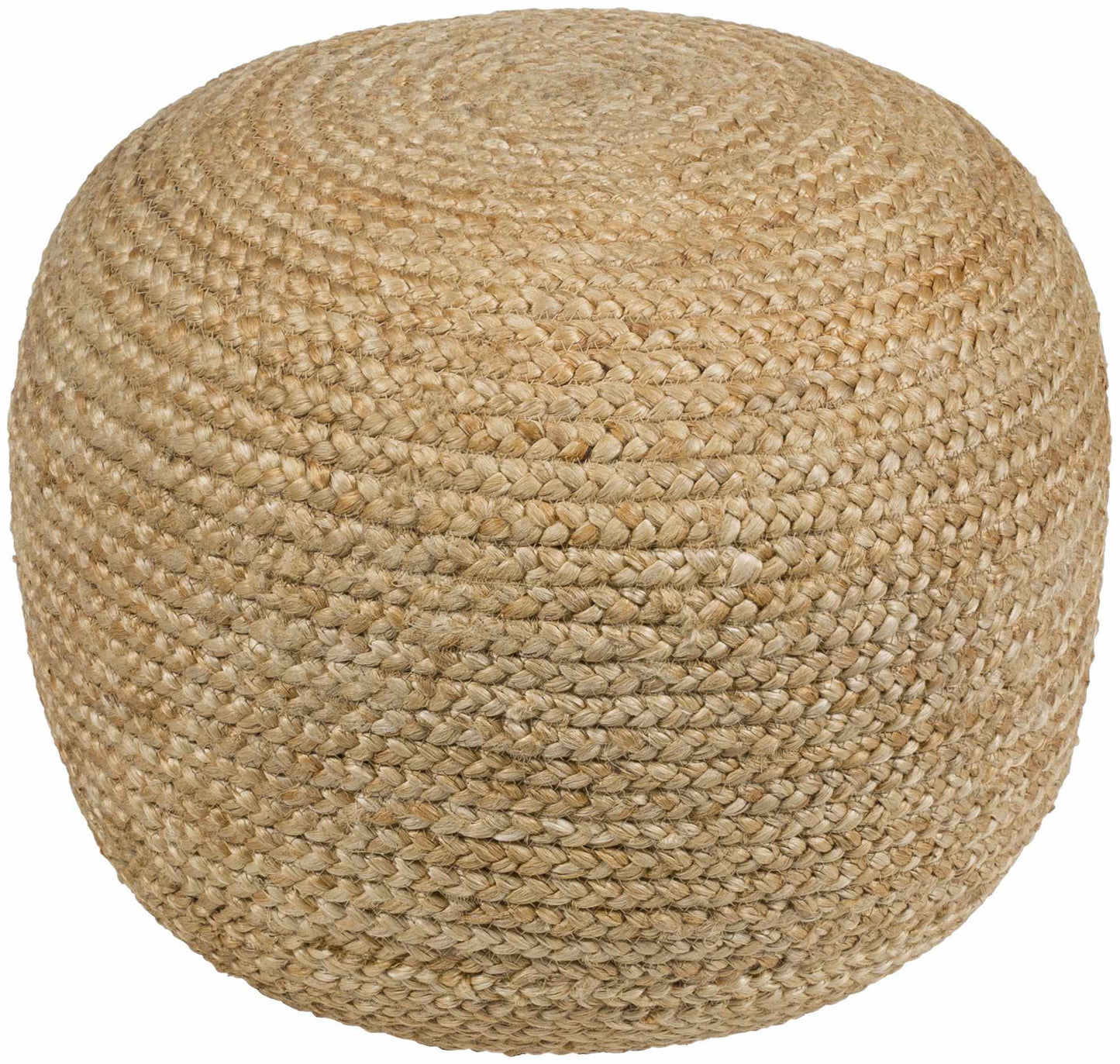 Kaumakani Knitted Jute Round Pouf - Quahog Bay Bedding