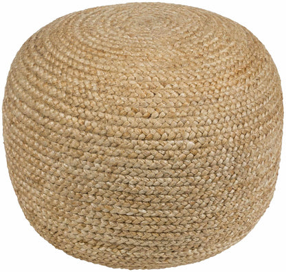 Kaumakani Knitted Jute Round Pouf - Quahog Bay Bedding