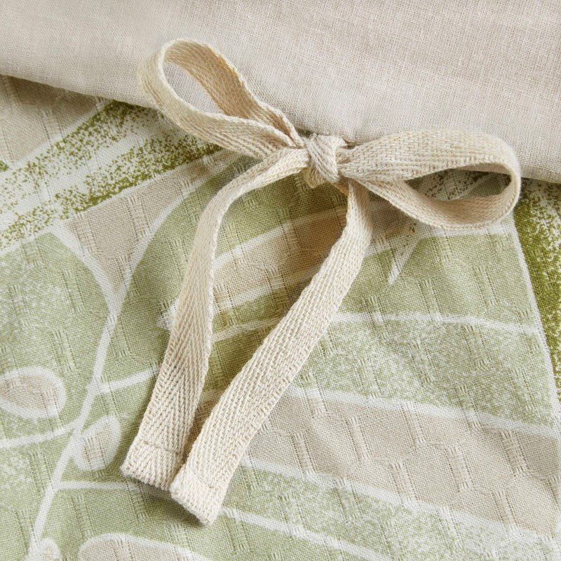 Kiawah Island 5 Piece Cotton Duvet Cover Set with Throw Pillow - Taupe - Quahog Bay Bedding