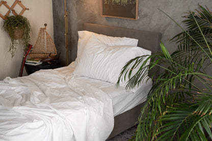 Kids Crinkle Percale Organic Cotton Sheet Set + Pillowcases - Quahog Bay Bedding