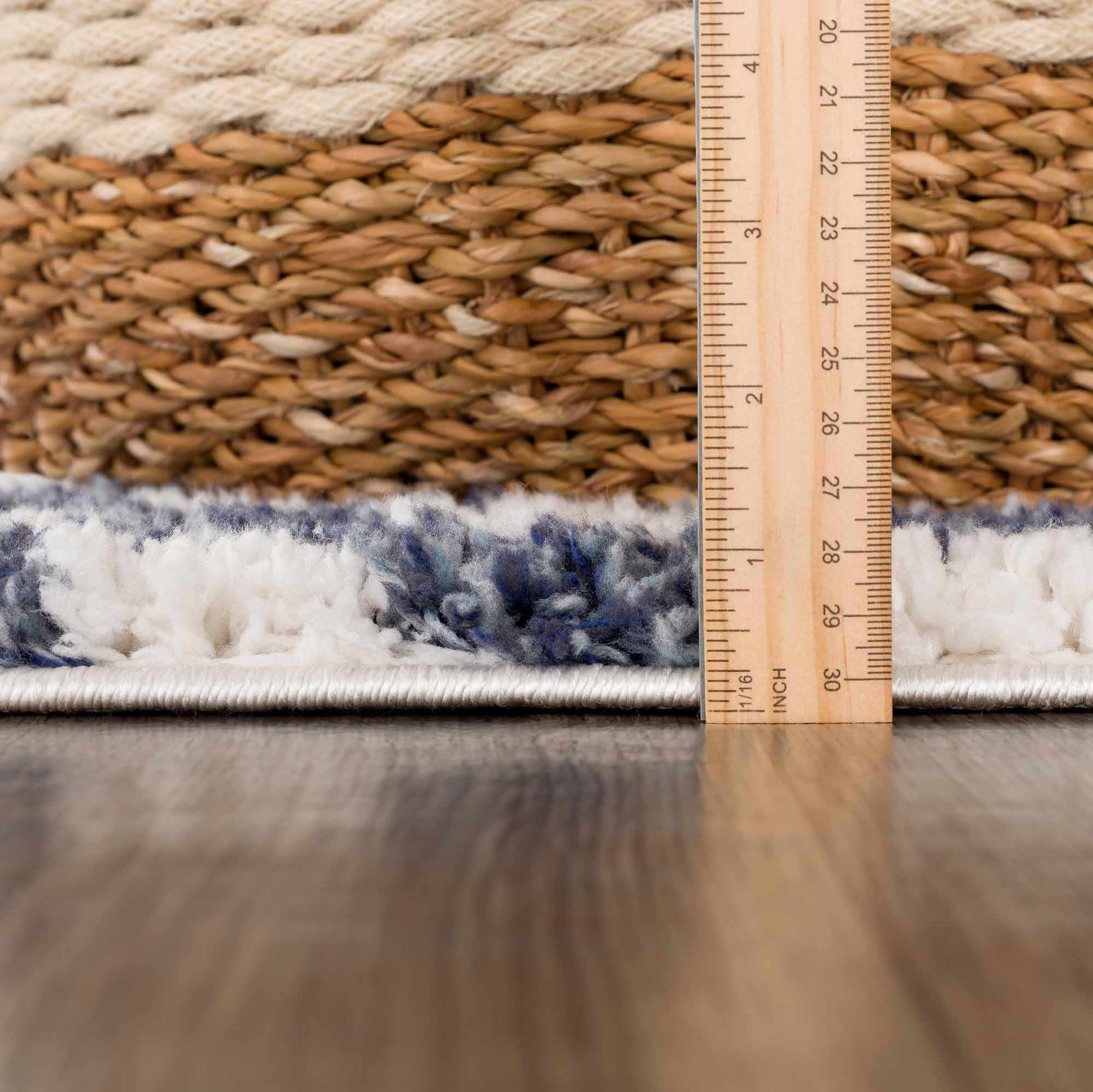 Kieu Blue & White Checkered Area Rug - Quahog Bay Bedding