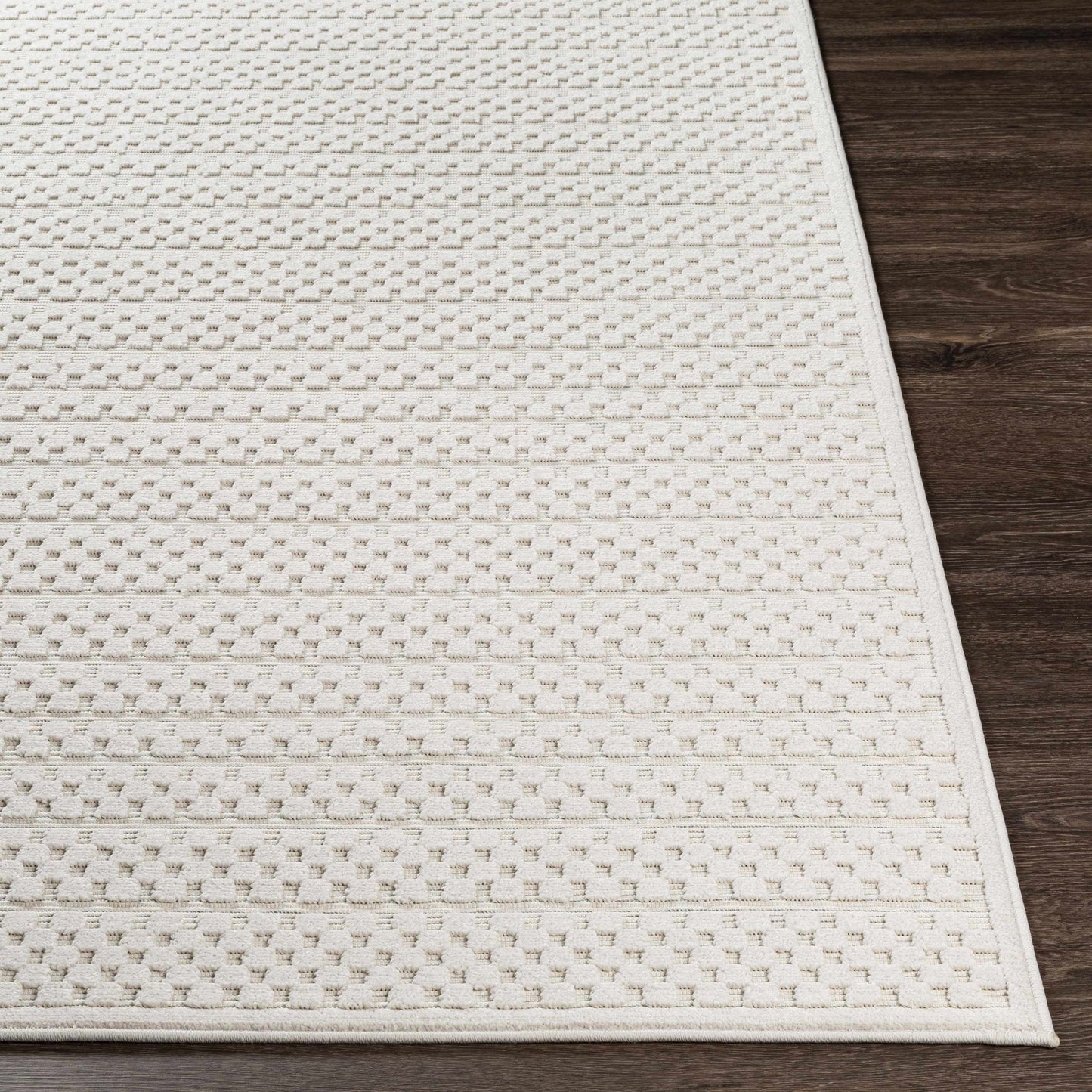 Kirkburton Beige Outdoor Rug - Quahog Bay Bedding