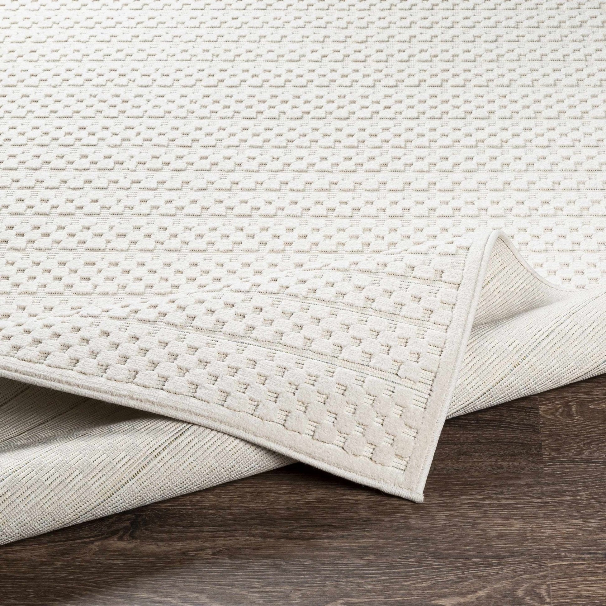 Kirkburton Beige Outdoor Rug - Quahog Bay Bedding
