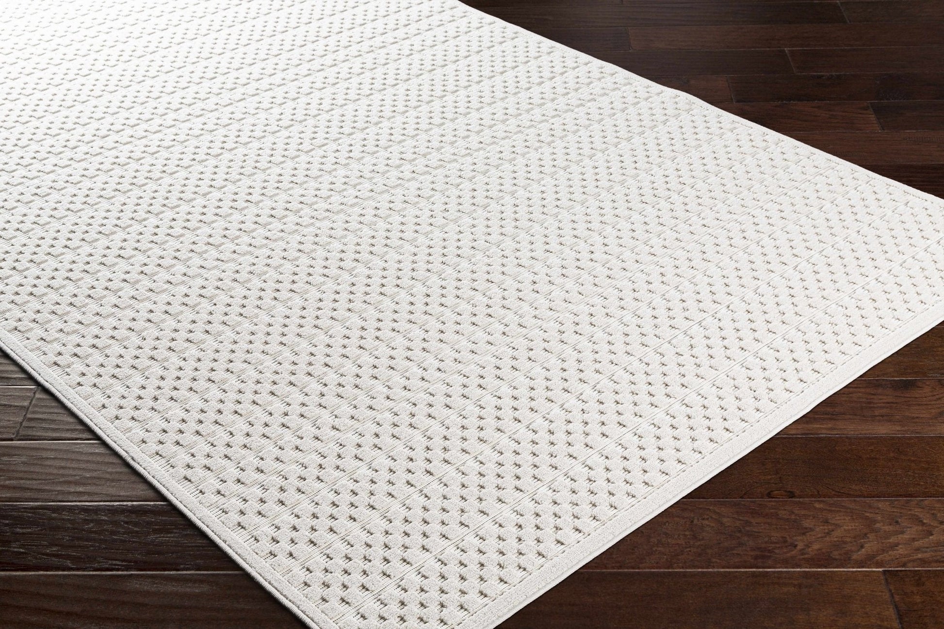 Kirkburton Beige Outdoor Rug - Quahog Bay Bedding