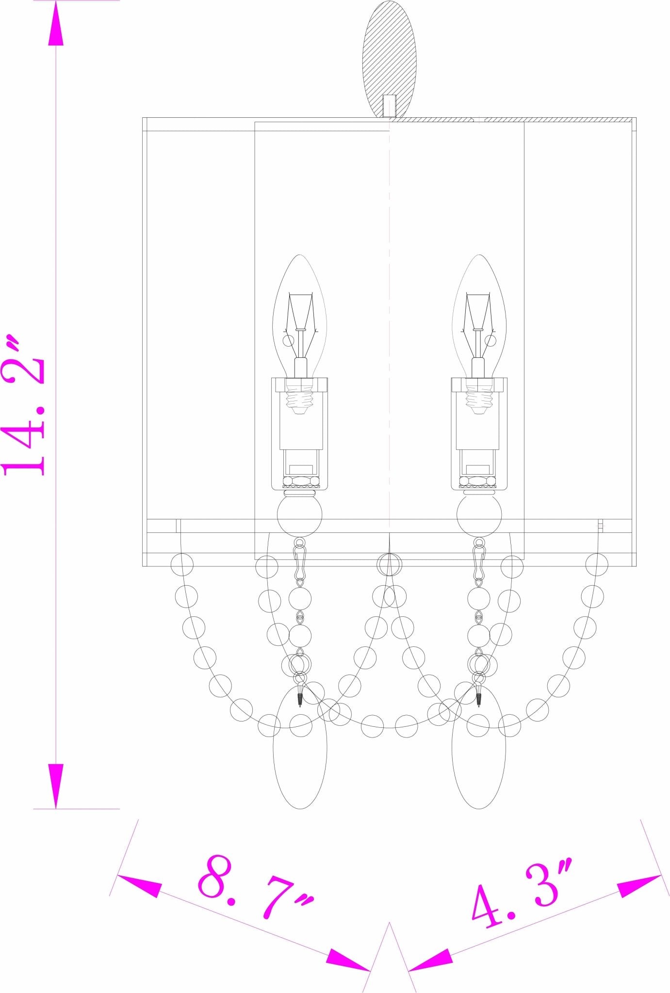 Kirwan Black Iron Wall Sconce - Quahog Bay Bedding