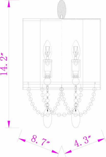 Kirwan Black Iron Wall Sconce - Quahog Bay Bedding