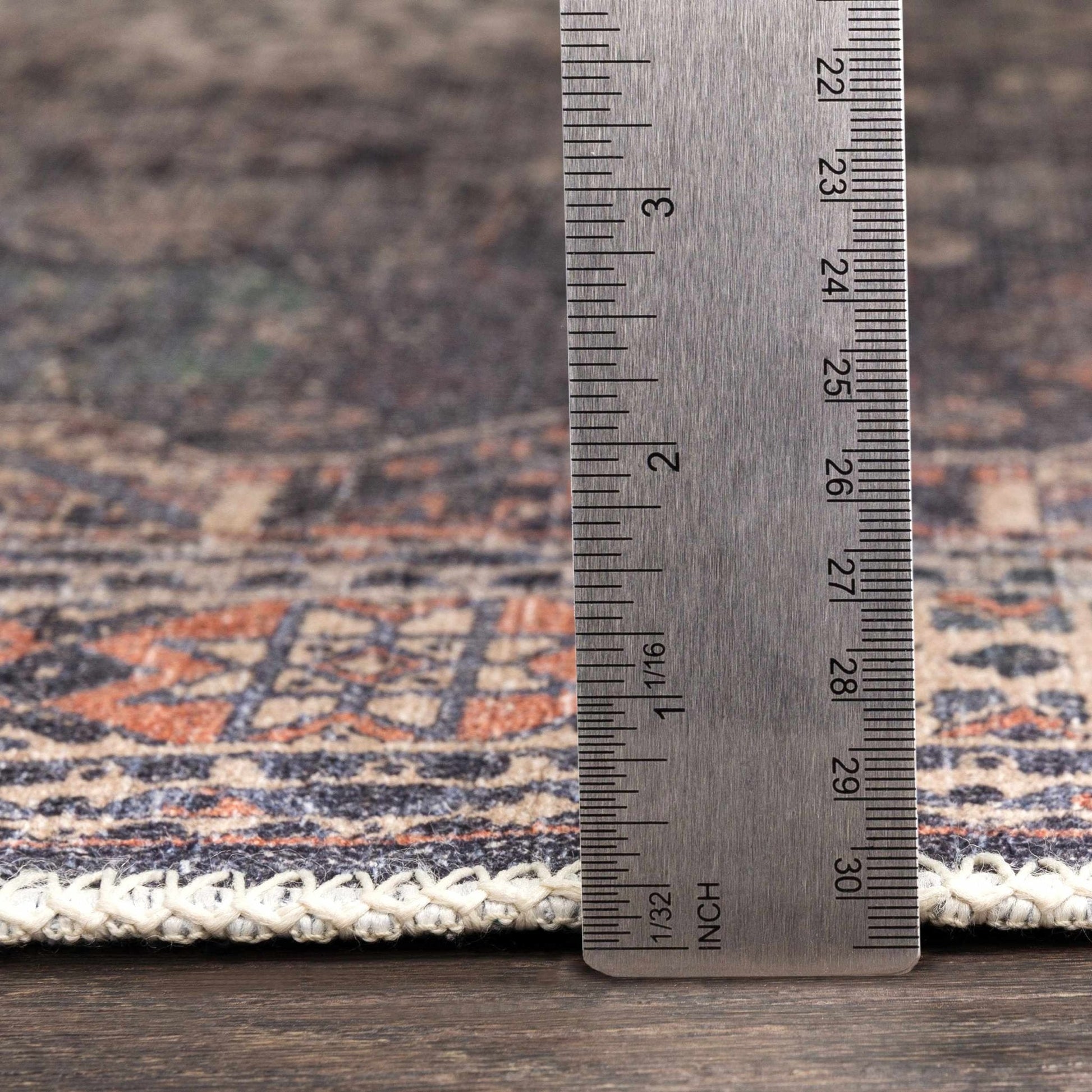 Kittrell Vintage Flat Pile Washable Rug - Clearance - Quahog Bay Bedding
