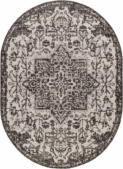 Charcoal Kilmacolm Indoor & Outdoor Area Rug - Clearance
